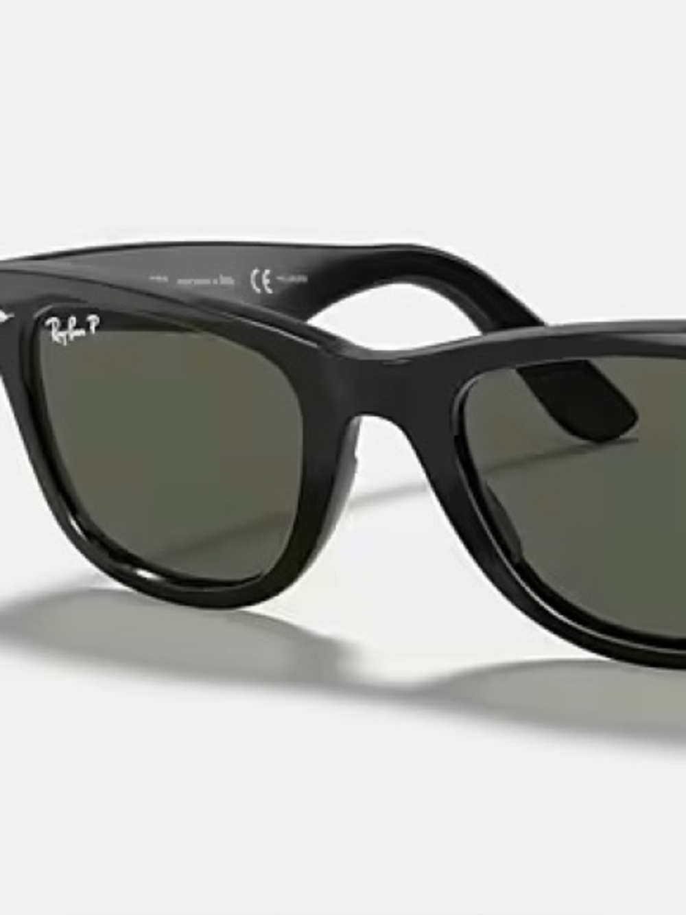RAYBAN RB2140 Wayfarer Sunglasses, Black-Crystal Green, 50-22-150 - New